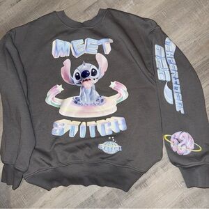H&M Gray Cartoon Character Sweater